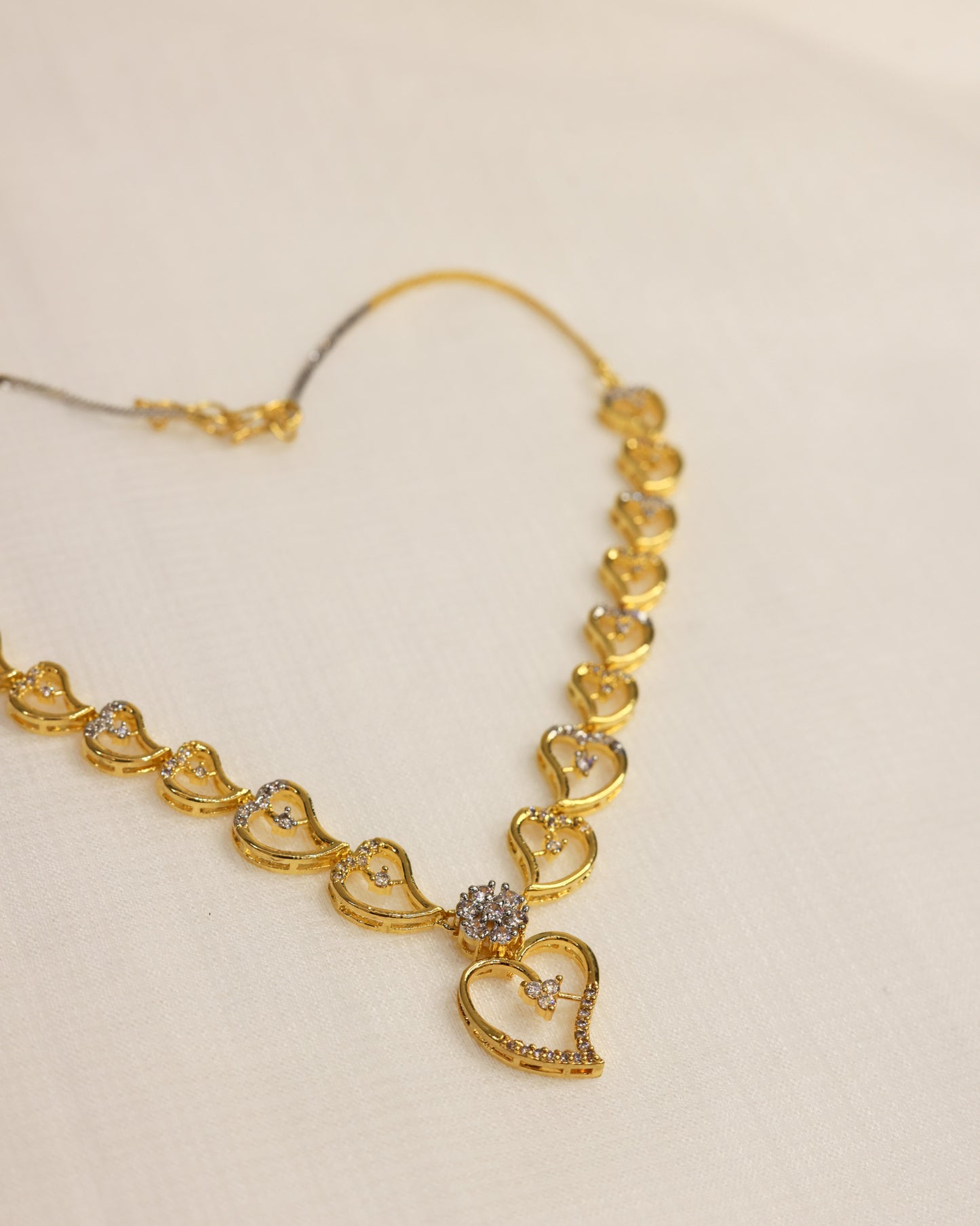 Dilse by Suwarnikaa Jewels American Diamond Necklace Set