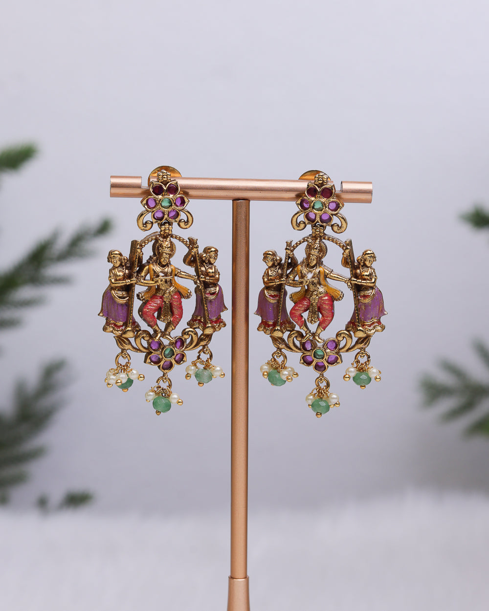 Sri Padmanabha Meenakari Choker - – By Suwarnikaa Jewels