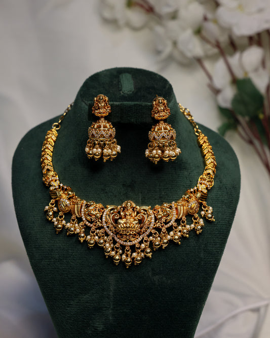 Sri Lakshmi Vaibhavam Premium Temple Jewellery By Suwarnikaa Jewels