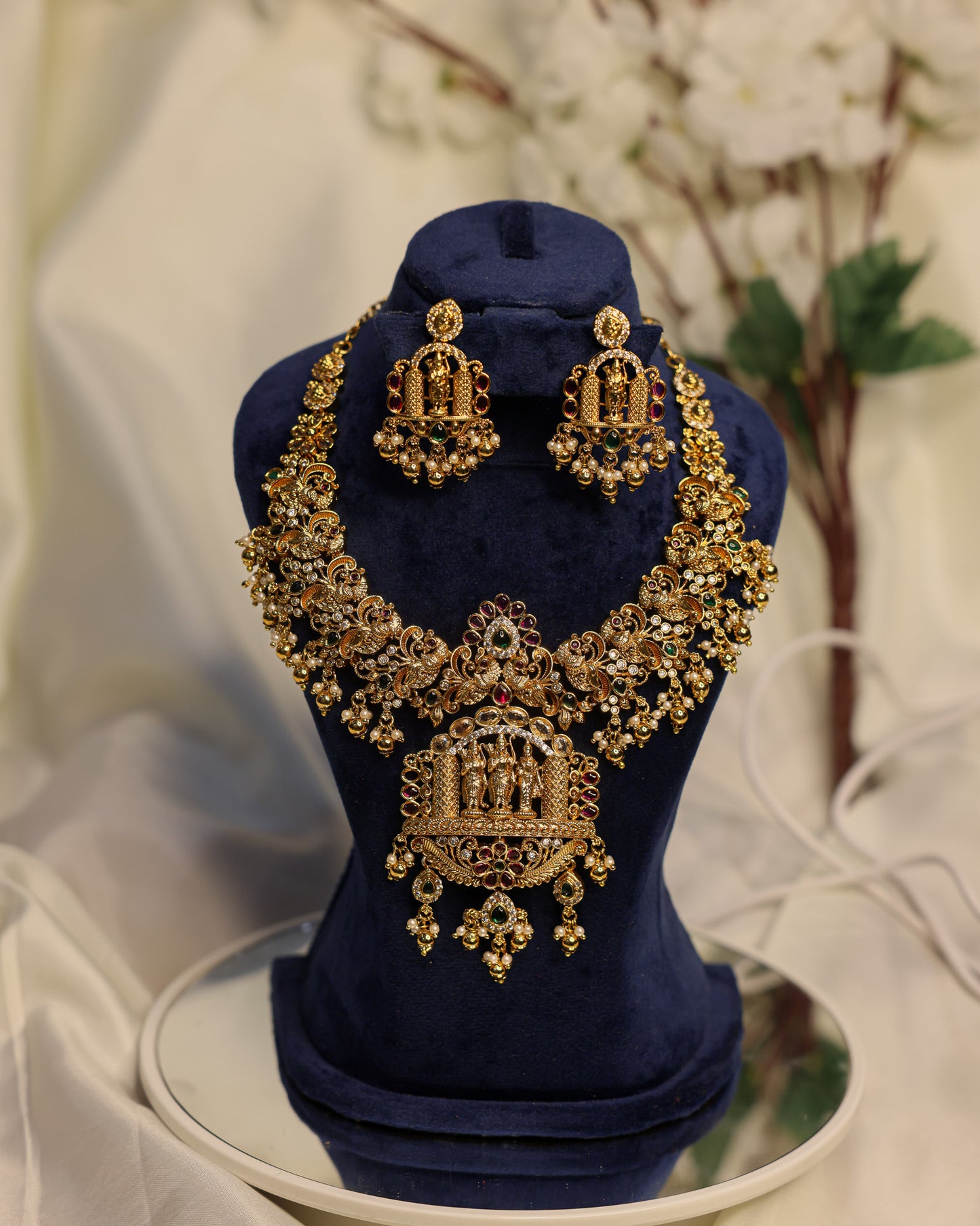 Kalyana Rama Haaram Premium Temple Jewellery By Suwarnikaa Jewels