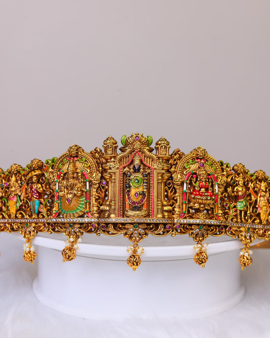 “Sri Vaikuntha Mahavaibhava Dashavatara Vaddanam- (Premium Masterpiece Edition) – By Suwarnikaa Jewels