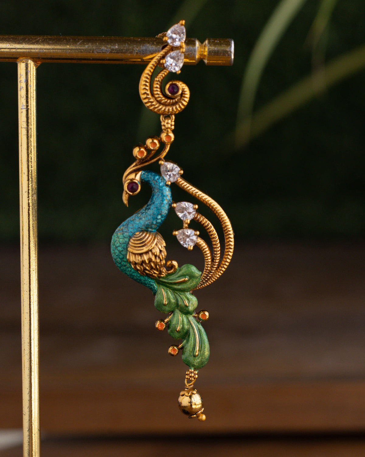 Peacock Royale Dangles -– By Suwarnikaa Jewels