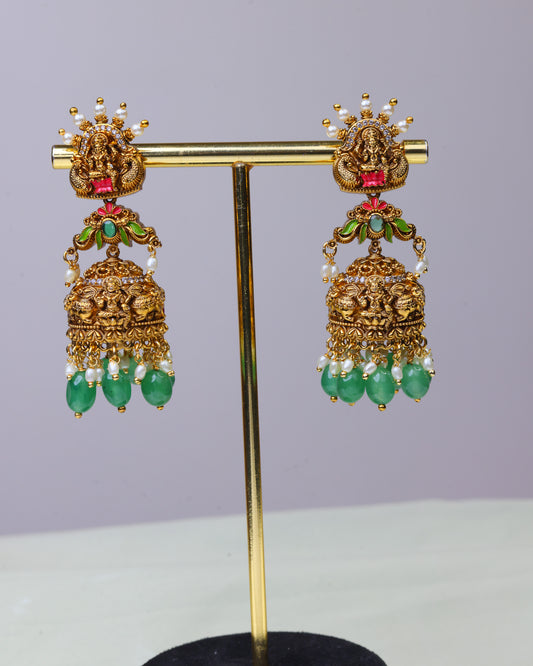 Rajsi Lakshmi Grand Jhumkas by Suwarnikaa jewels