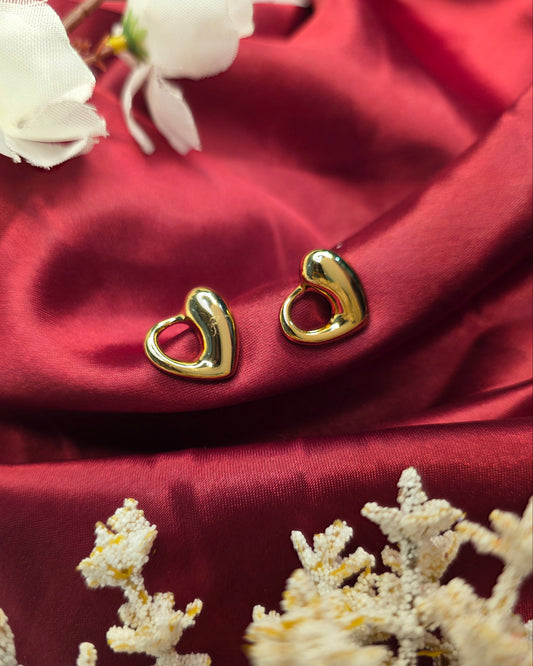 Sweetheart Studs Earrings By Suwarnikaa Jewels