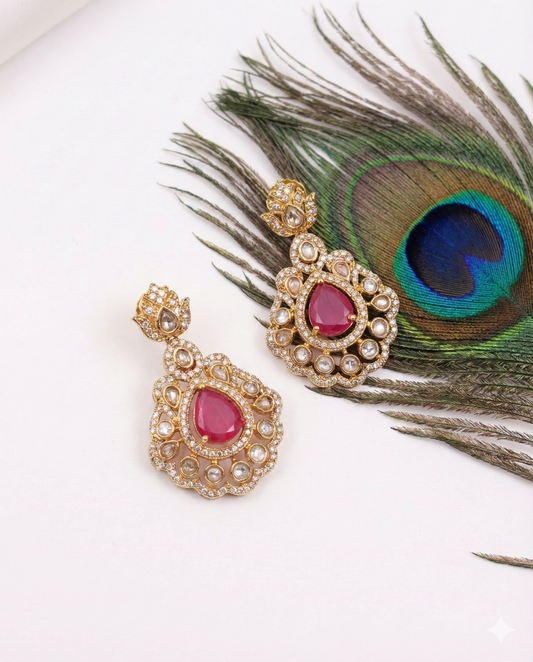 Aarohi Ratna Necklace Set – Premium Kundan Bridal Jewellery By Suwarnikaa Jewels