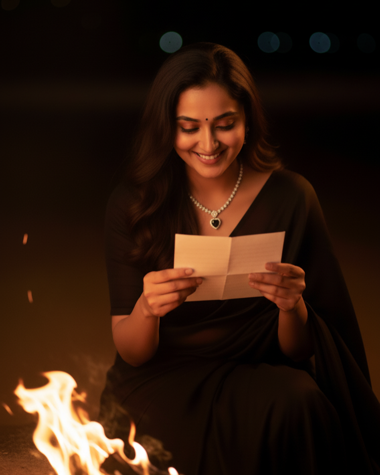 Suwarnikaa’s Love in Black  american diamond set