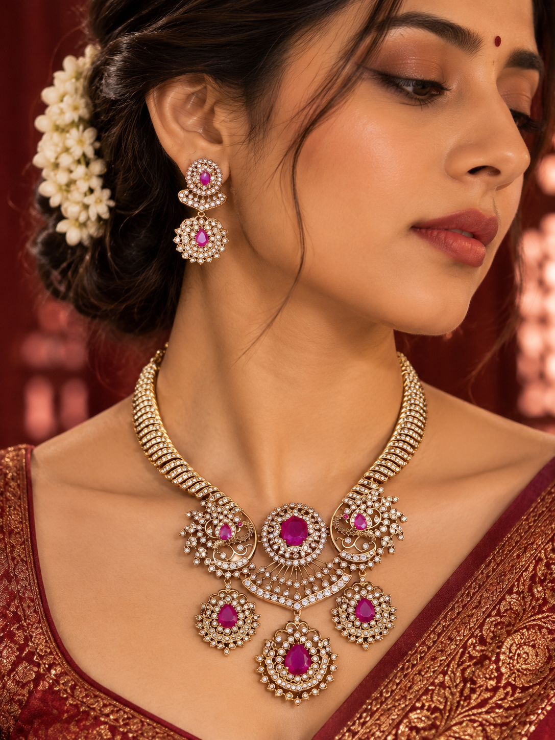 Ruby Varnika Royale Set by suwarnikaa jewels