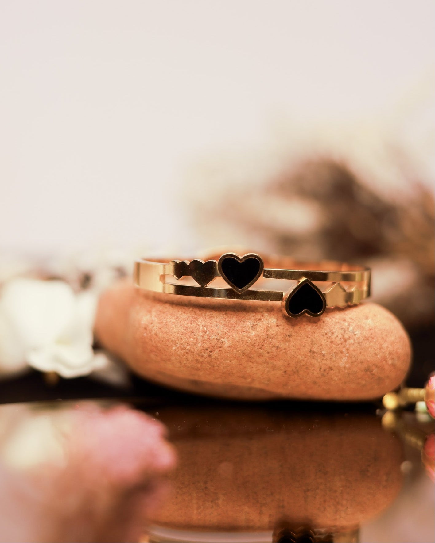 Suwarnikaa’s Heartline Charm Bracelet (Anti Tarnish & Gold Polish)