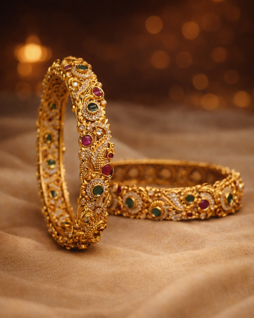 Suwarnikaa Ratna Shobha Valaayam Premium Bangels