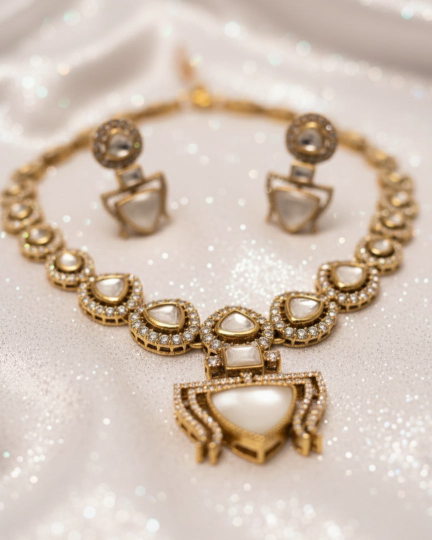 Suwarnikaa’s Lightstorm ⚡ Necklace Set