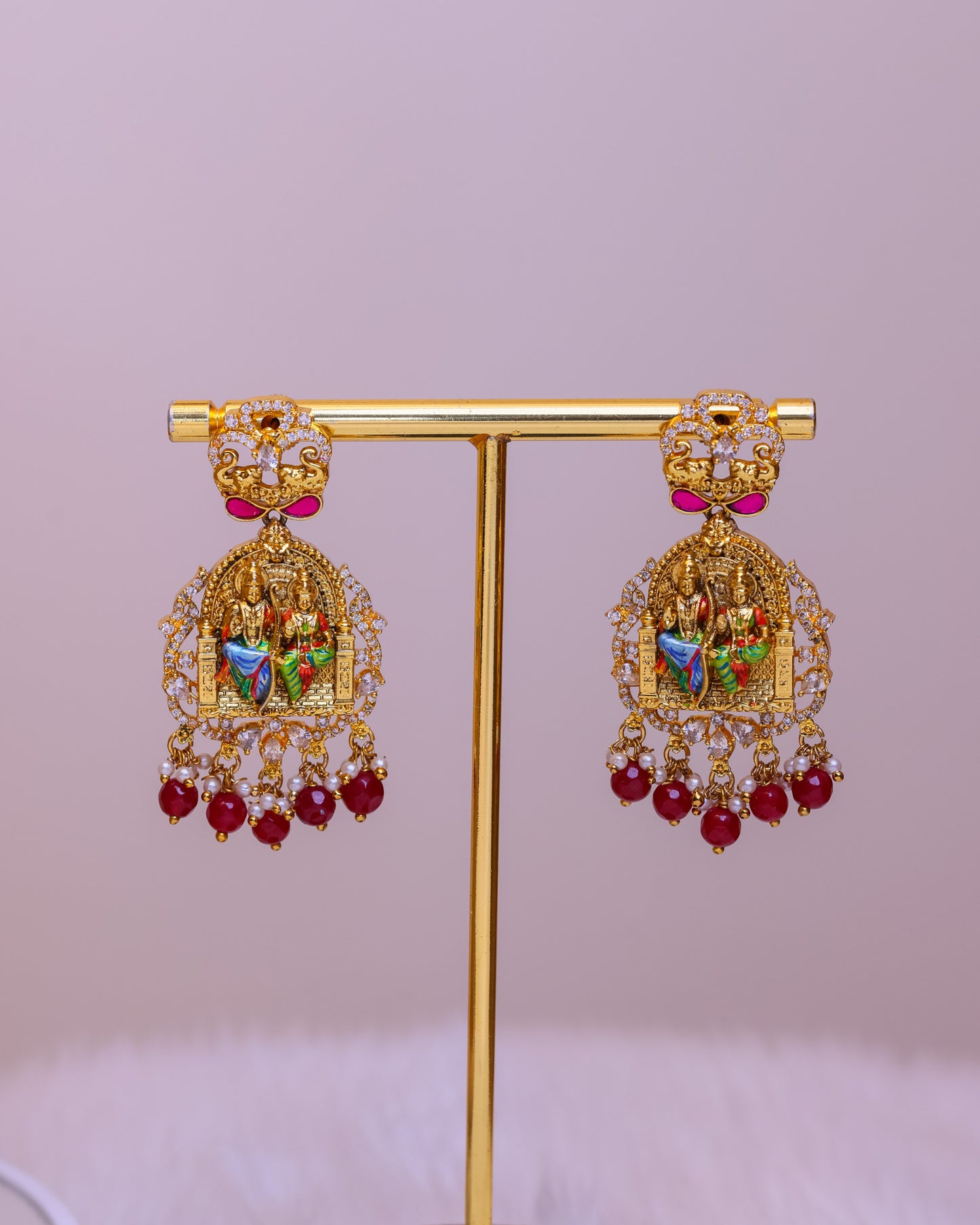 Sri Kodhanda Rama Haram (Ruby) - (Premium Masterpiece Edition) – By Suwarnikaa Jewels