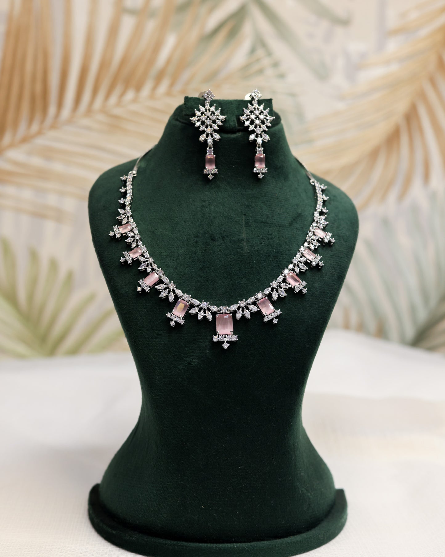 Barbie Luxe by Suwarnikaa Jewels Premium American Diamond Necklace Set