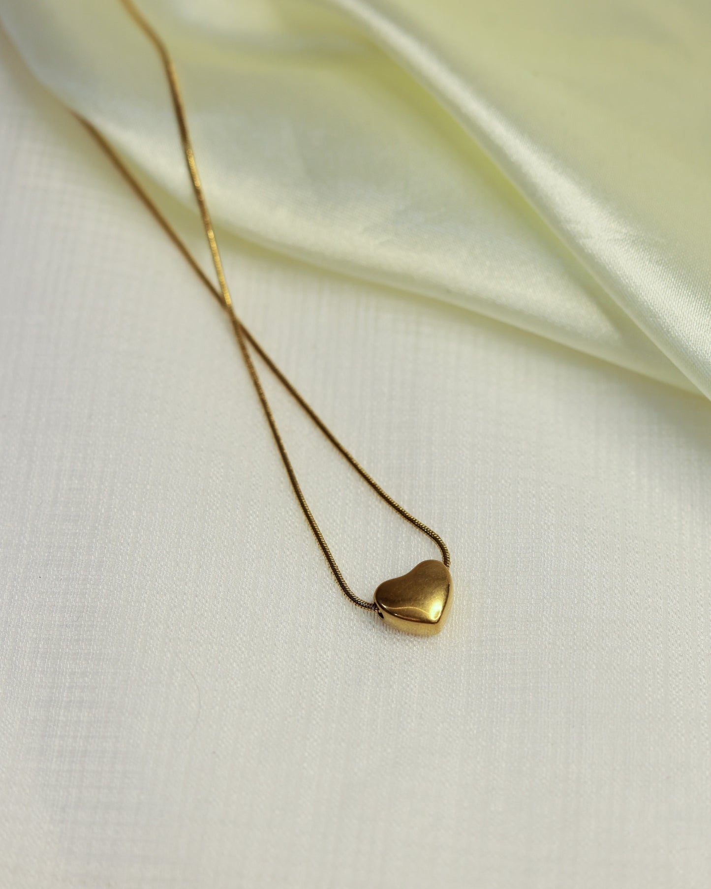 Golden Heart Antitarnish chain By Suwarnikaa Jewels