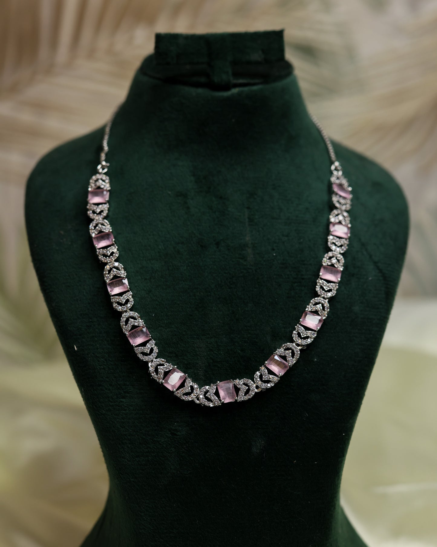 Blush by Suwarnikaa Jewels Premium American Diamond Necklace Set