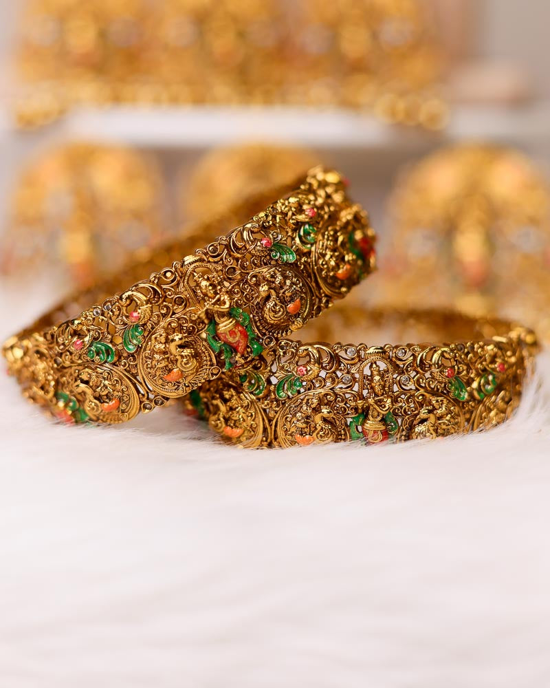 Grand Sri Krishna Leela full Bridal set limited edition By Suwarnikaa Jewels