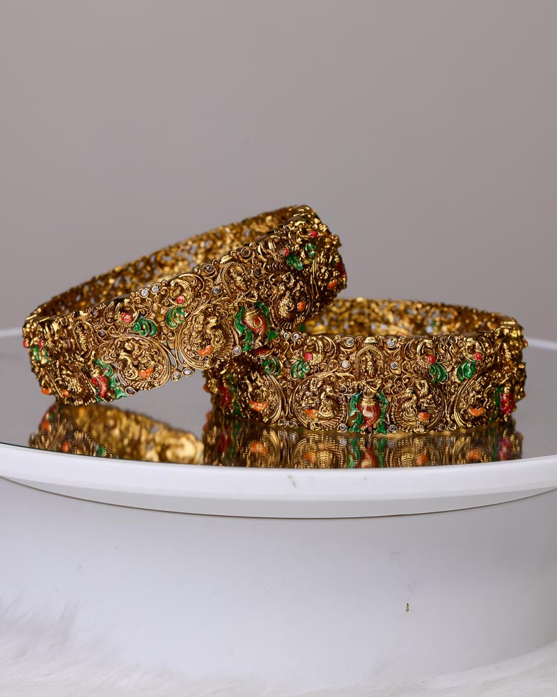 Grand Sri Krishna Leela full Bridal set limited edition By Suwarnikaa Jewels