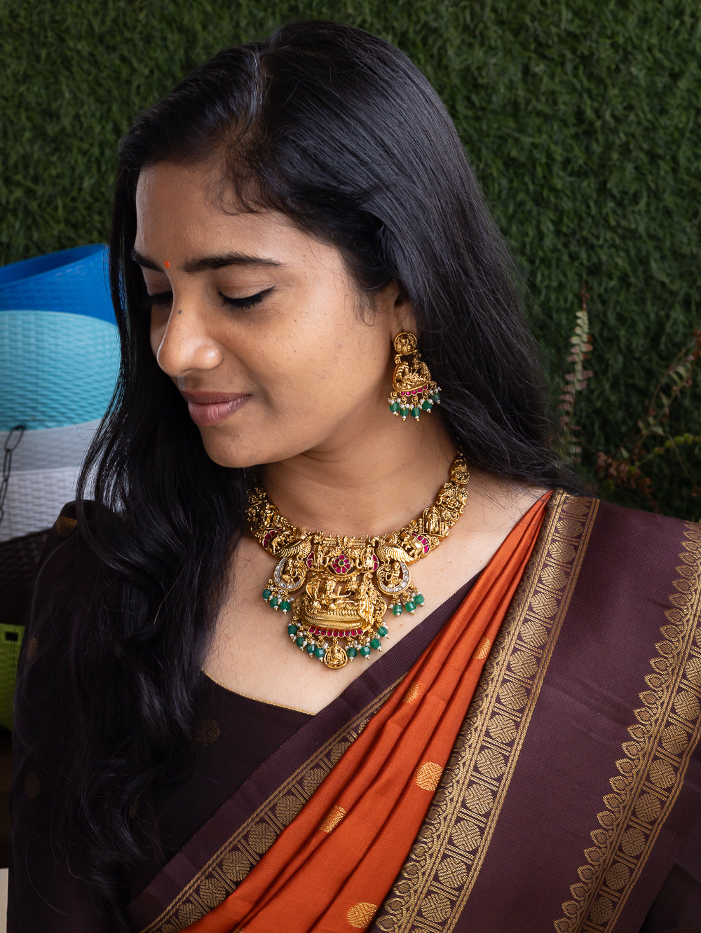 Maha Vishnu jadav set- (Temple edition ) – By Suwarnikaa Jewels