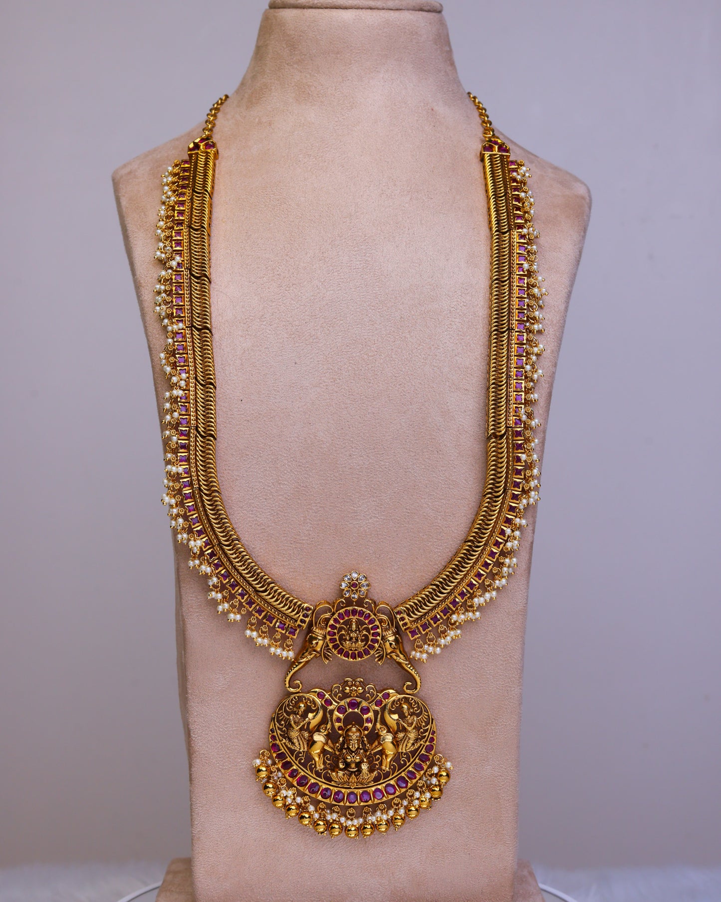 Suwarnikaa Maharani Padma Gaja Haram- (Premium Masterpiece Edition) – By Suwarnikaa Jewels