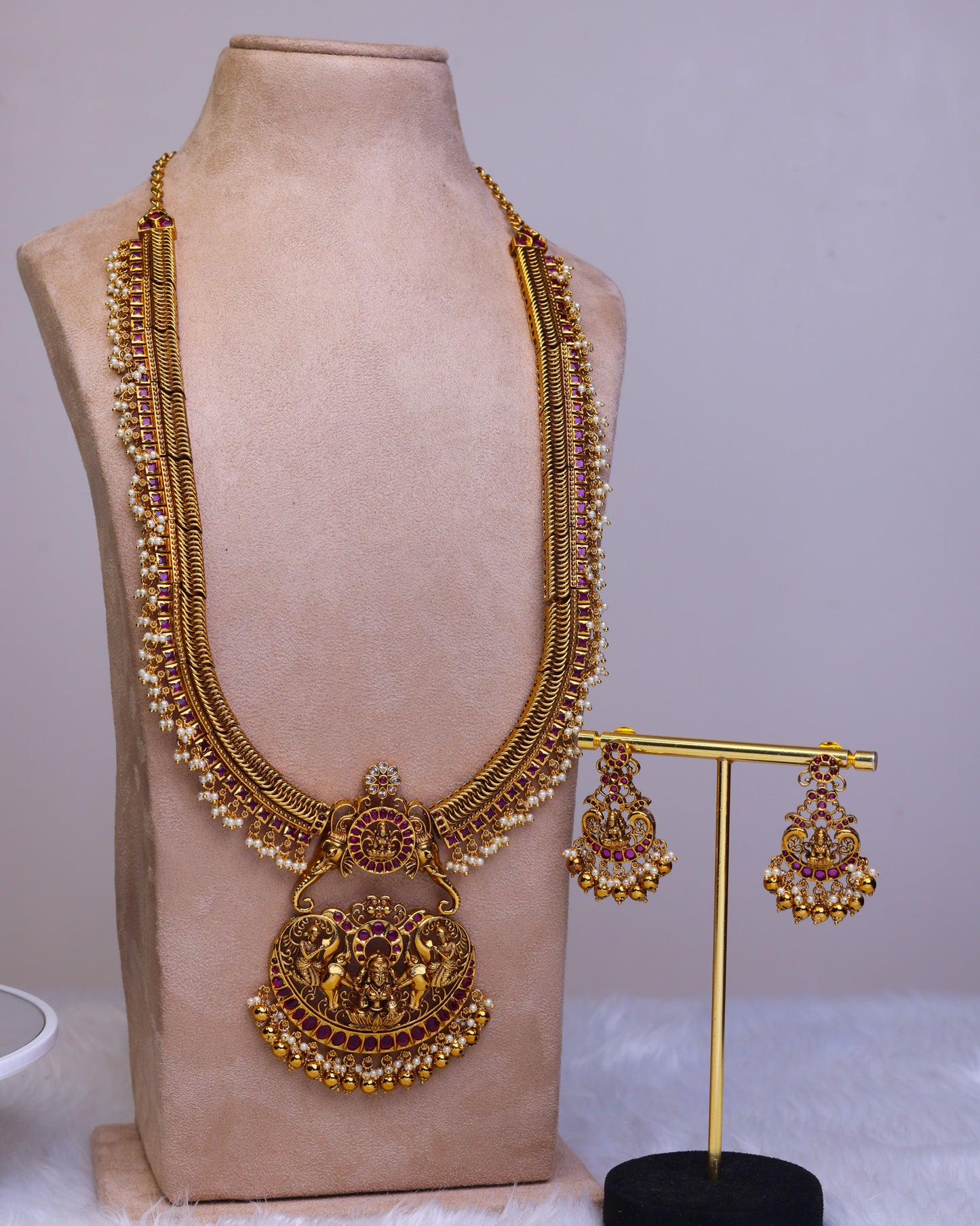 Suwarnikaa Maharani Padma Gaja Haram- (Premium Masterpiece Edition) – By Suwarnikaa Jewels