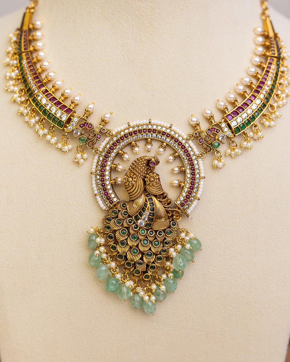 Peacock Aura set- ( stylishEdition) – By Suwarnikaa Jewels
