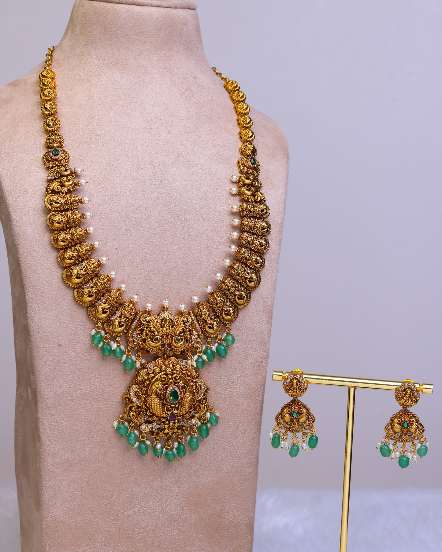 Swarna Mayura Lakshmi Parampara Haram - (Premium Masterpiece Edition) – By Suwarnikaa Jewels