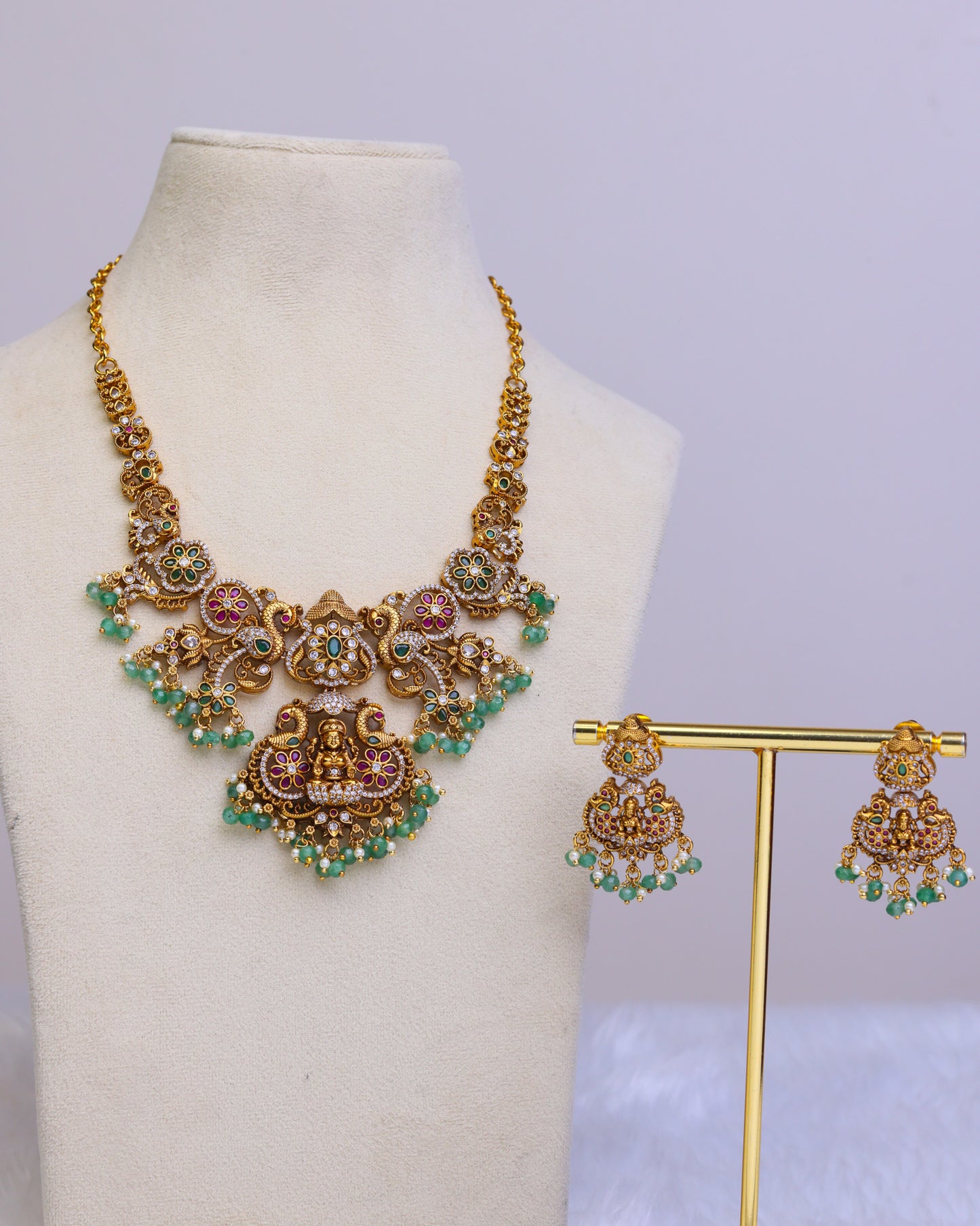 Mayura Lakshmi Necklace - (Premium Edition) – By Suwarnikaa Jewels