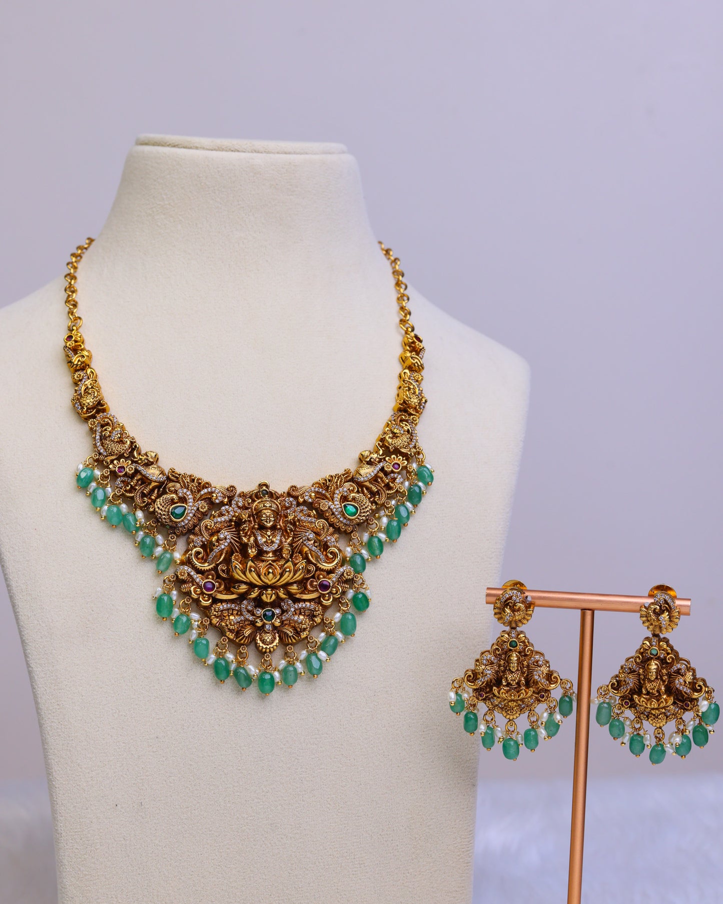 Lakshmi Padma Alankara Set - (Premium Masterpiece Edition) – By Suwarnikaa Jewels