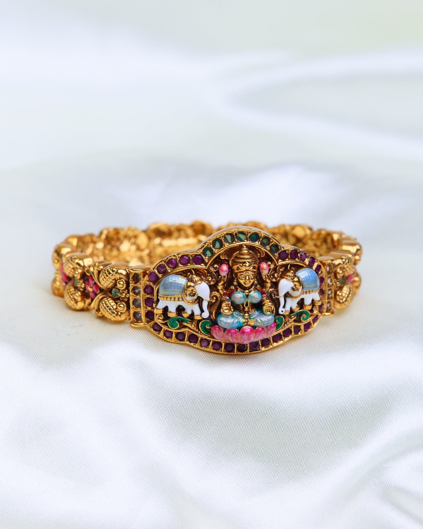 Royal Gaja Lakshmi Kada Premium Bracelet Free Size openable