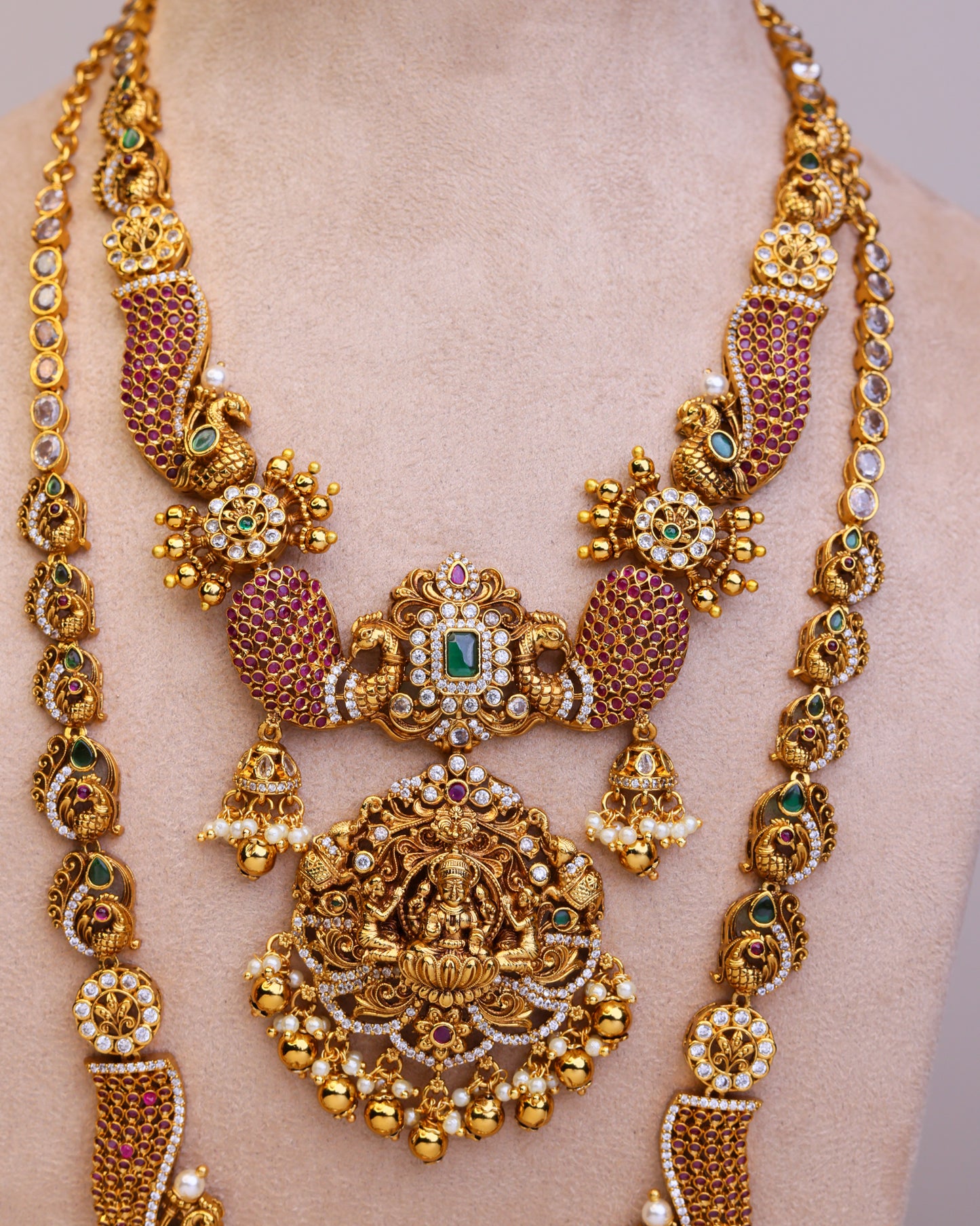 Mayura Ratna combo set - (Premium Masterpiece Edition) – By Suwarnikaa Jewels