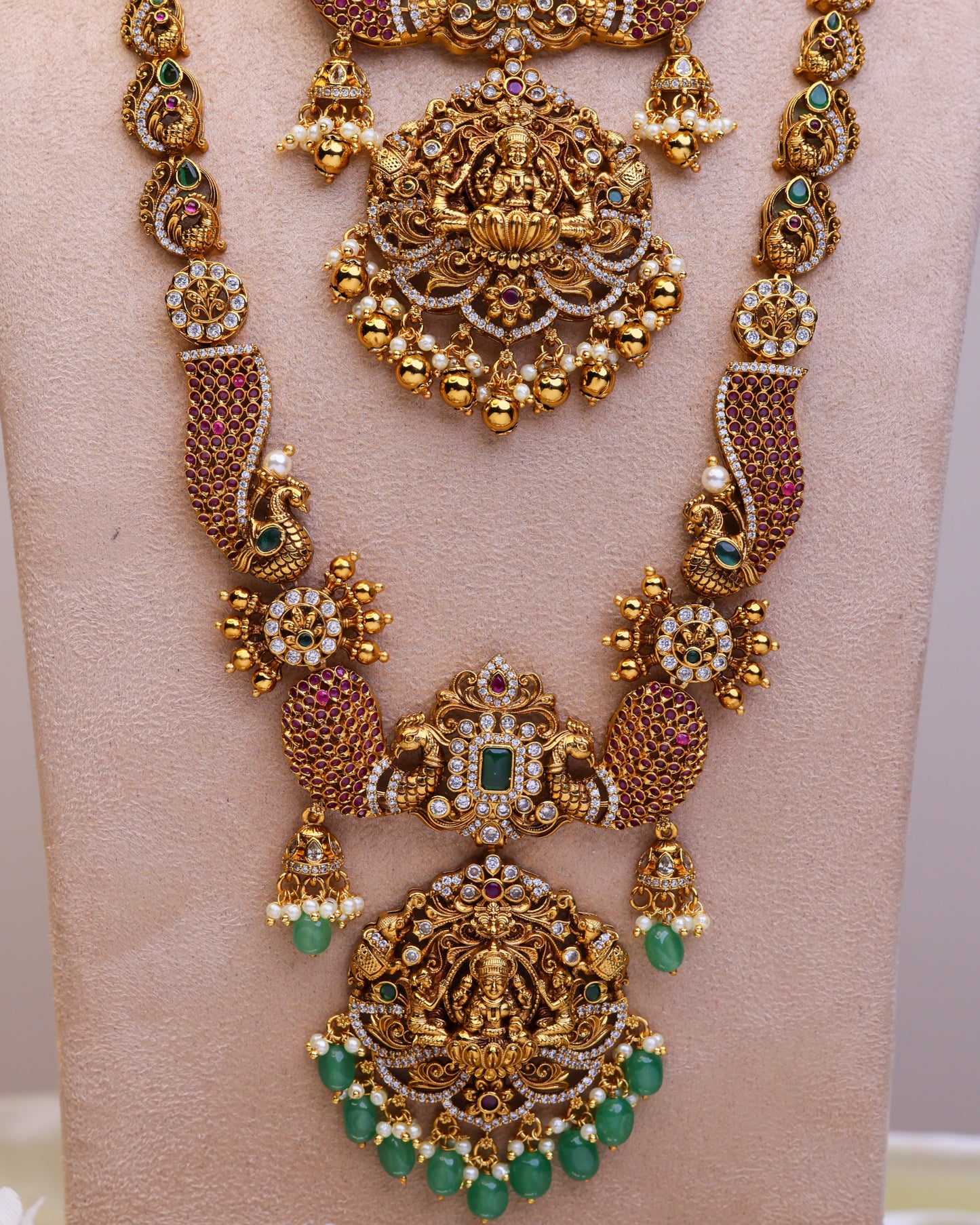 Mayura Ratna combo set - (Premium Masterpiece Edition) – By Suwarnikaa Jewels