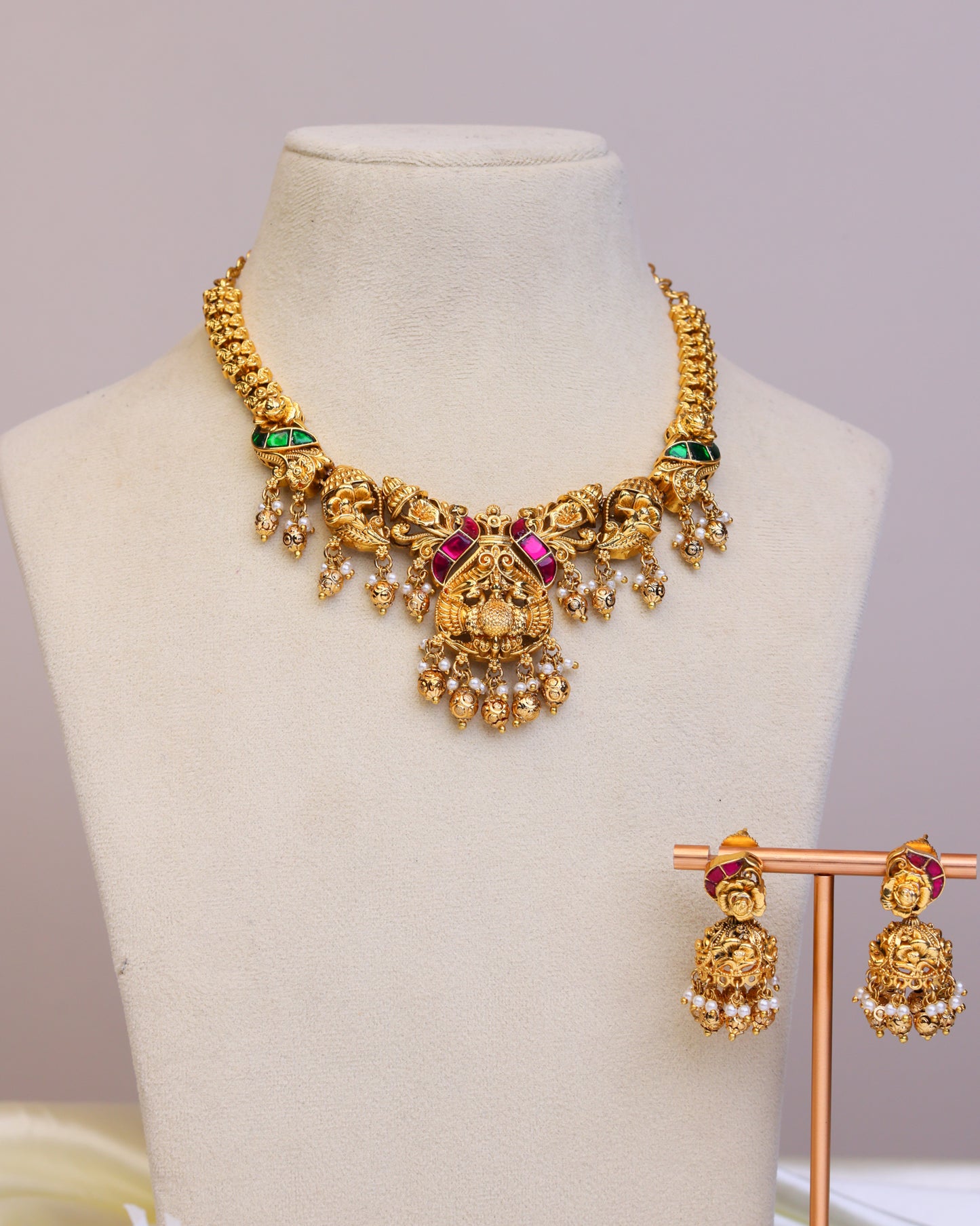 Peacock Prism Jadav Set – By Suwarnikaa Jewels