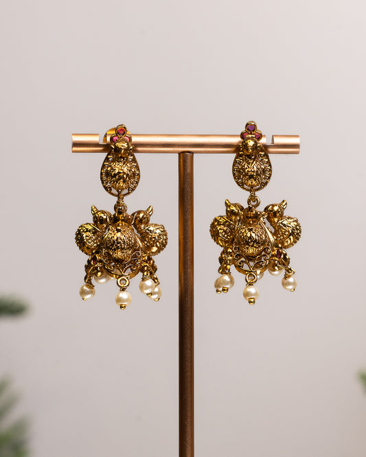 Swarna Koyila Jhumkas by Suwarnikaa jewels