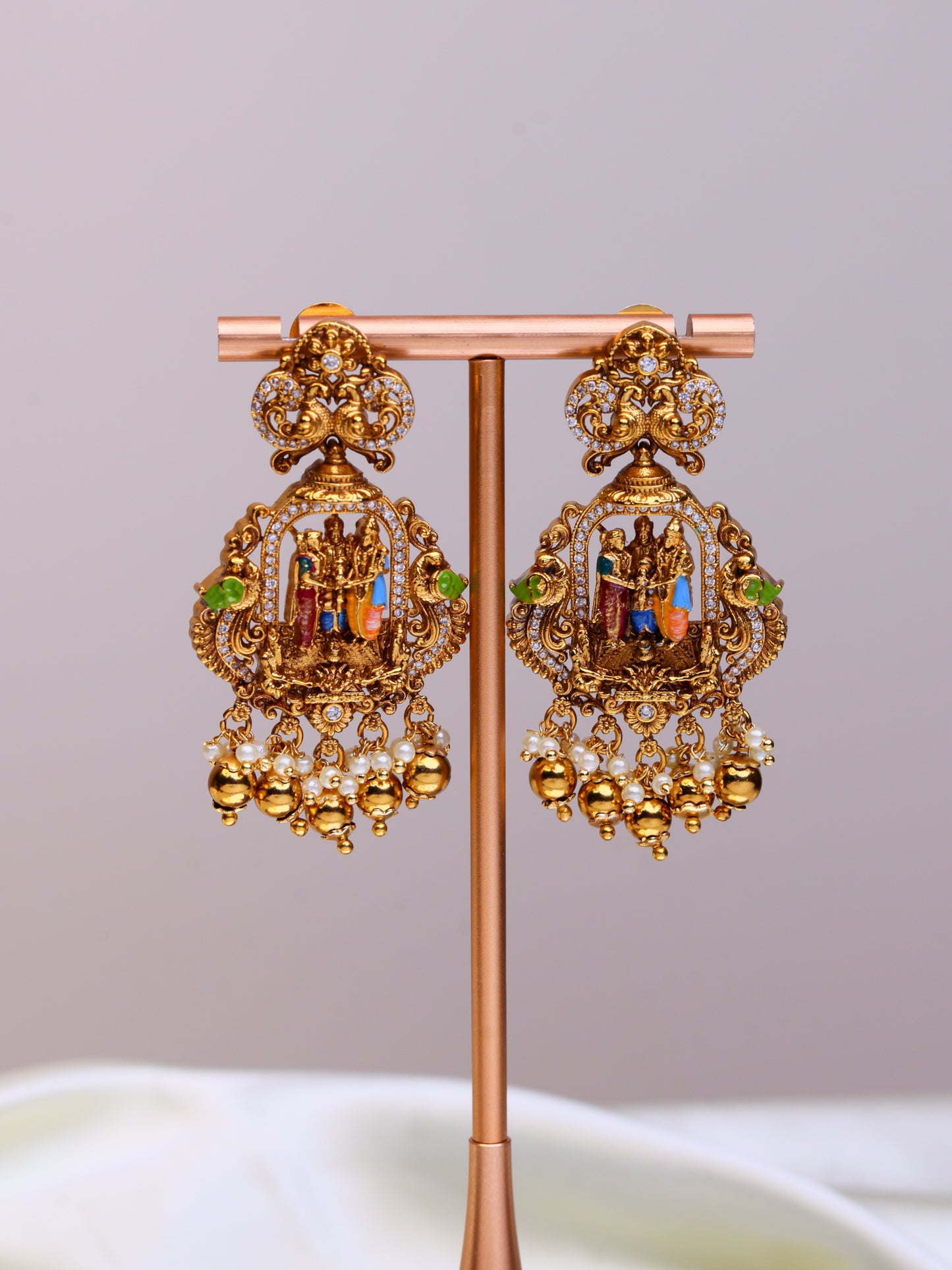 Grand Sreedevi Kalyanam Meenakari Bridal Set- (Premium Masterpiece Edition) – By Suwarnikaa Jewels