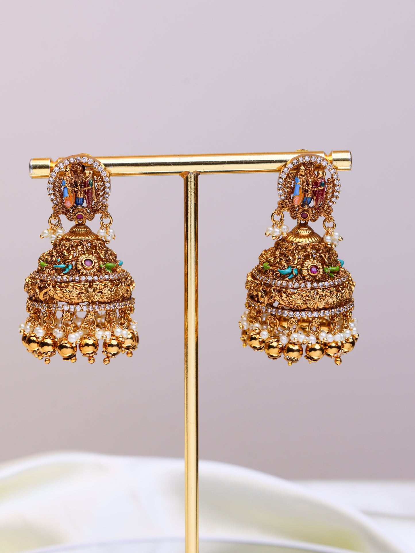 Grand Sreedevi Kalyanam Meenakari Bridal Set- (Premium Masterpiece Edition) – By Suwarnikaa Jewels