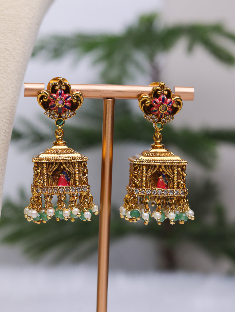 Pallaki Meenakari Choker  - (Premium Masterpiece Edition) – By Suwarnikaa Jewels