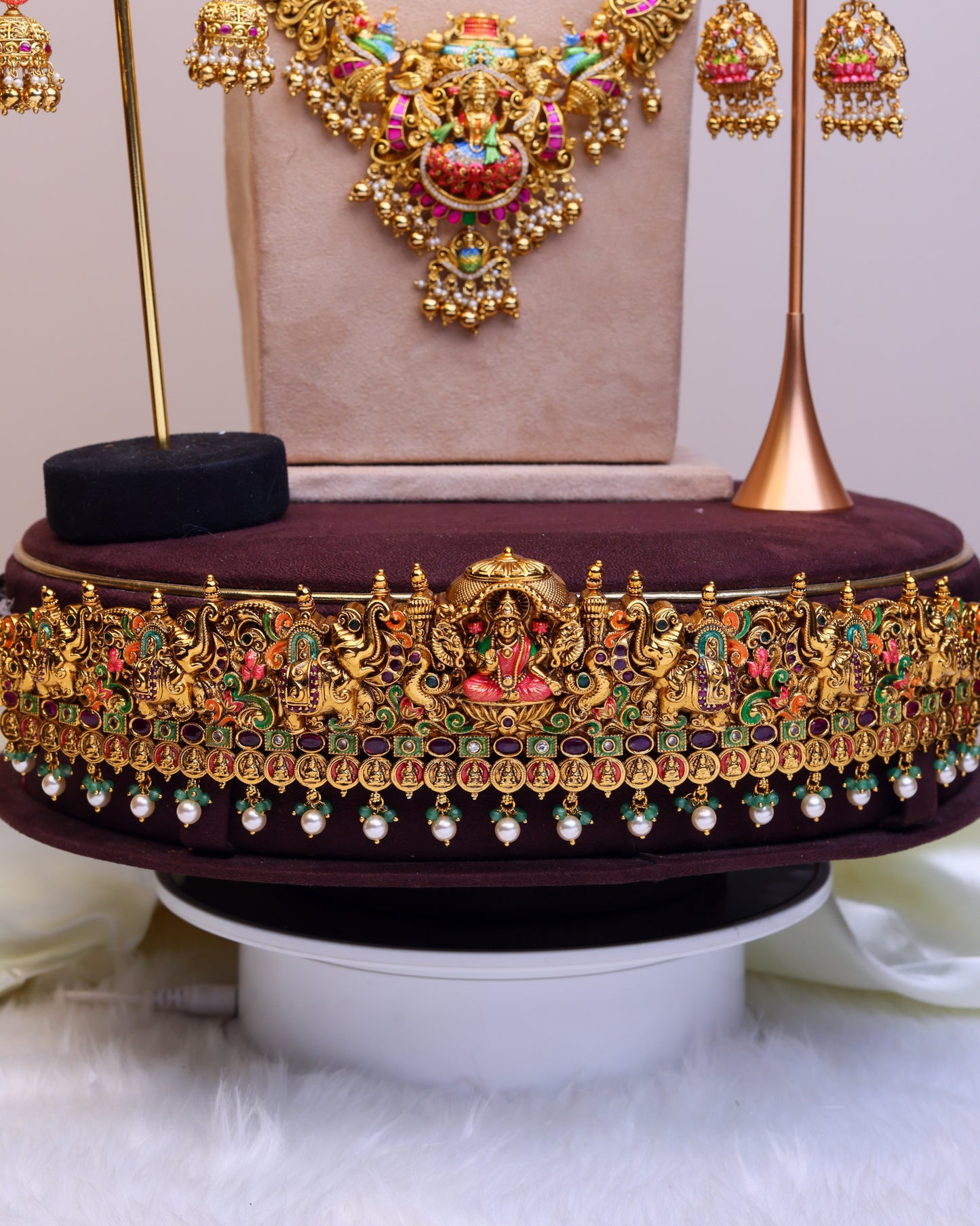 Sri Mahalakshmi Vaibhavam Bridal Set- (Premium Masterpiece Edition) – By Suwarnikaa Jewels
