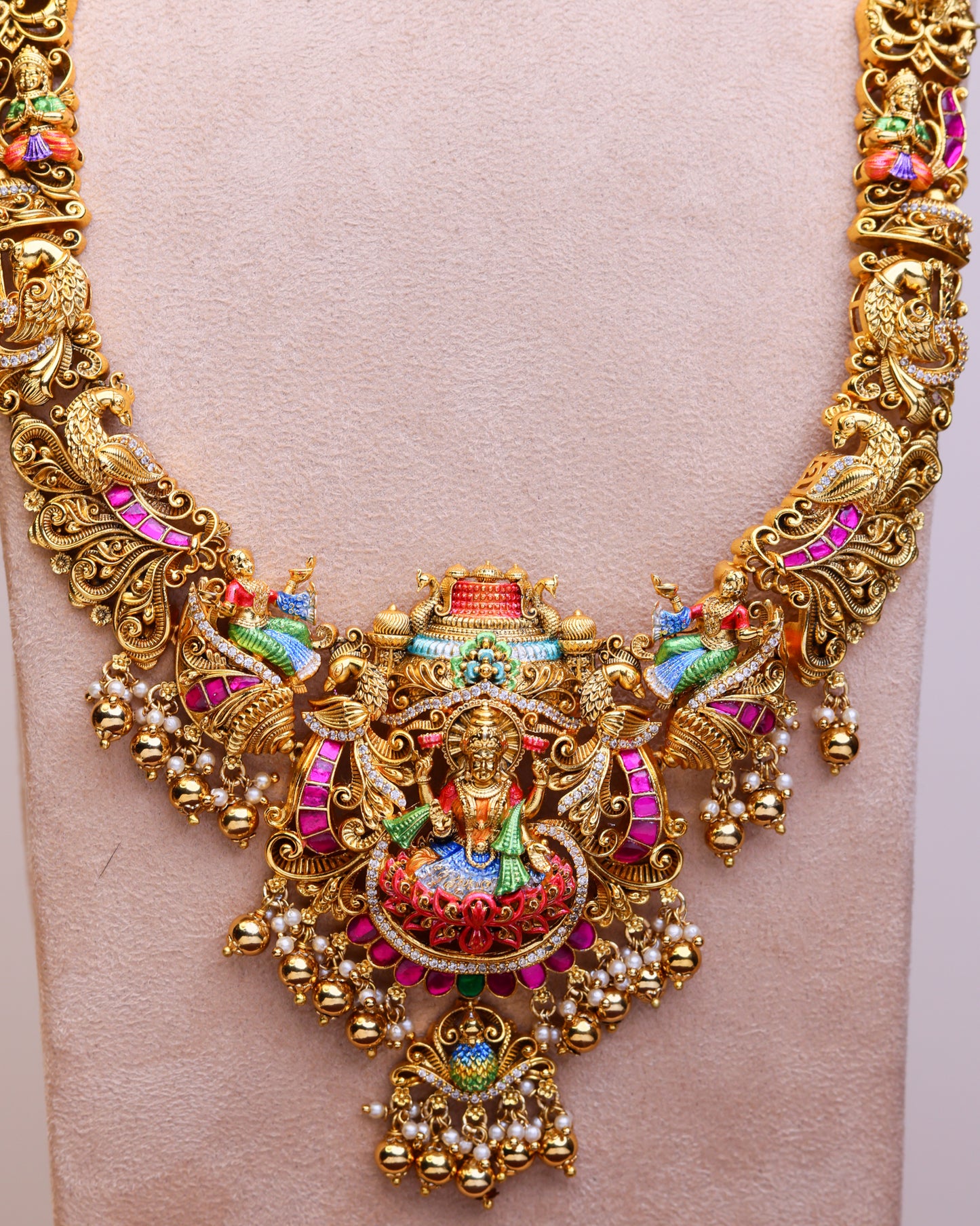 Sri Mahalakshmi Vaibhavam Bridal Set- (Premium Masterpiece Edition) – By Suwarnikaa Jewels
