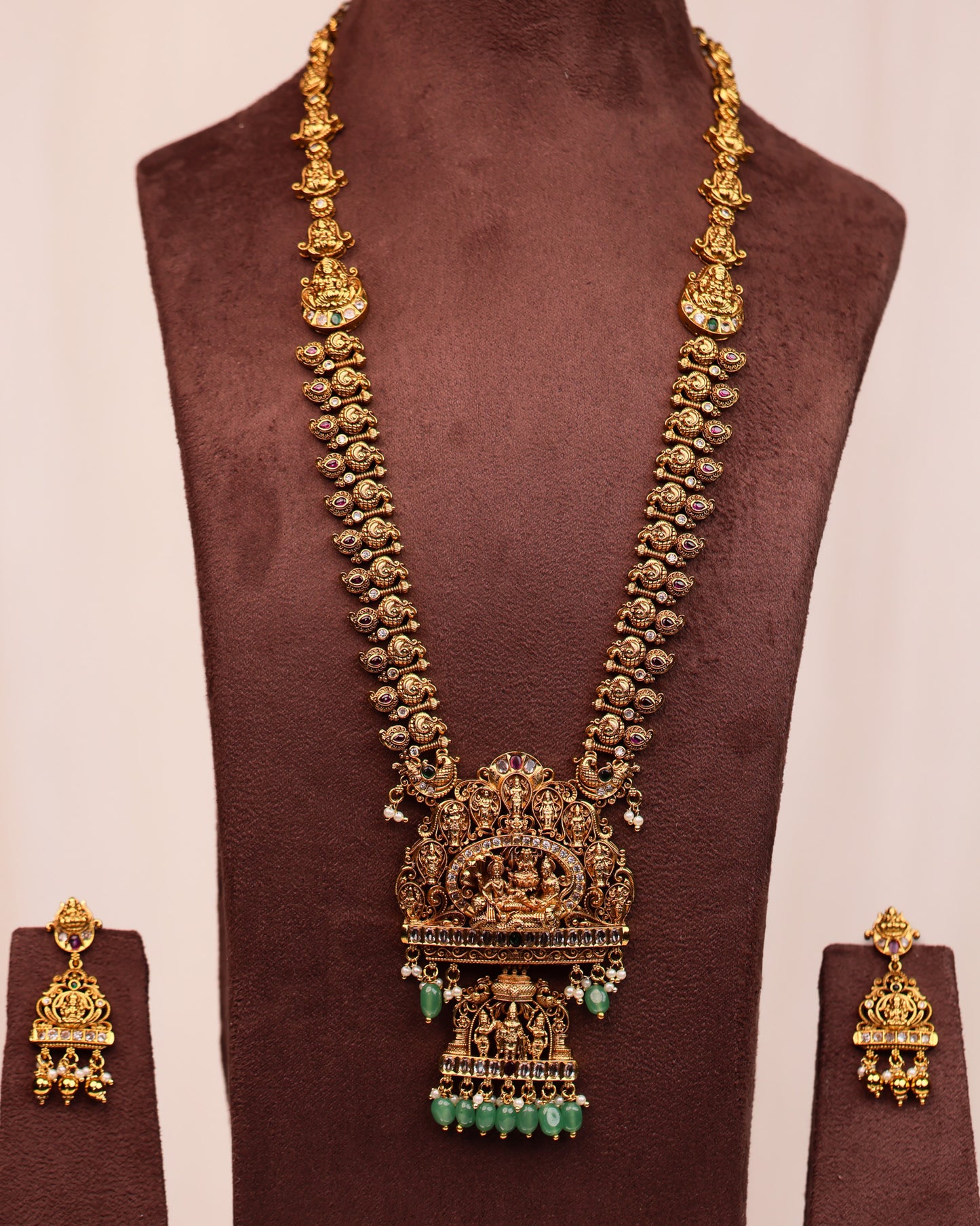 Sri Lakshmi Narayana Dashavatara Haaram- (Premium Masterpiece Edition) – By Suwarnikaa Jewels