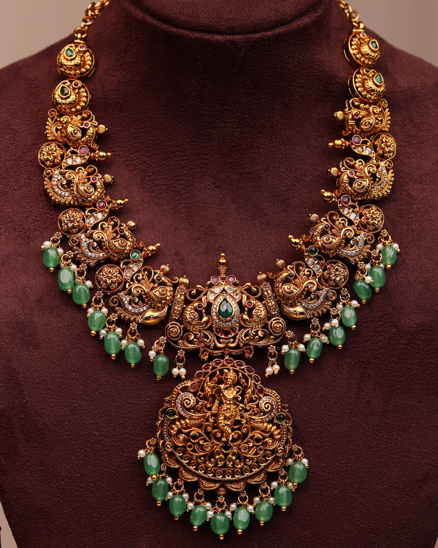 Sri Murali Manohara Haaram- (Premium Masterpiece Edition) – By Suwarnikaa Jewels