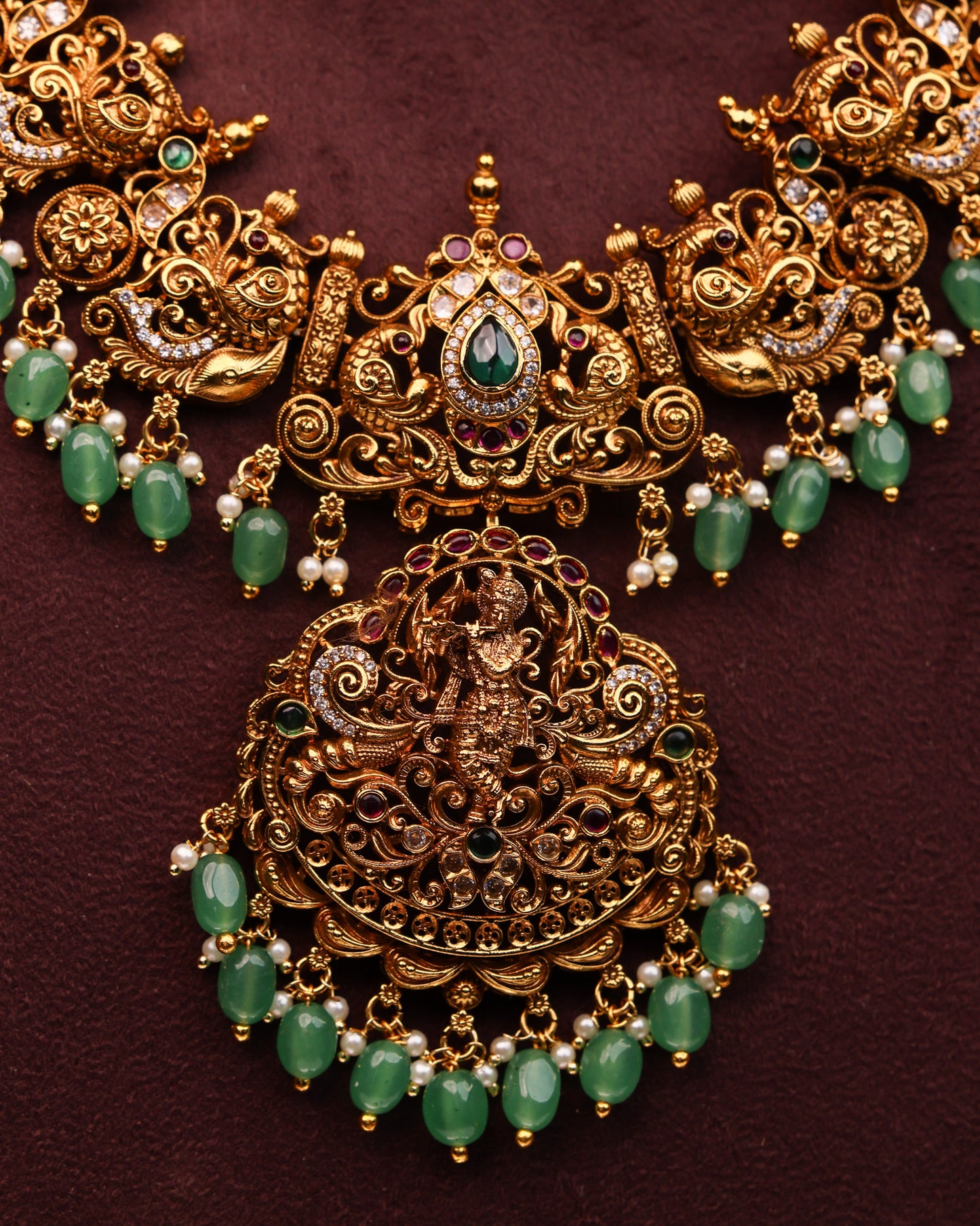 Sri Murali Manohara Haaram- (Premium Masterpiece Edition) – By Suwarnikaa Jewels