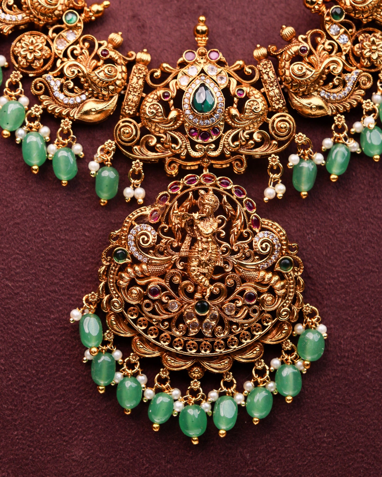 Sri Murali Manohara Haaram- (Premium Masterpiece Edition) – By Suwarnikaa Jewels