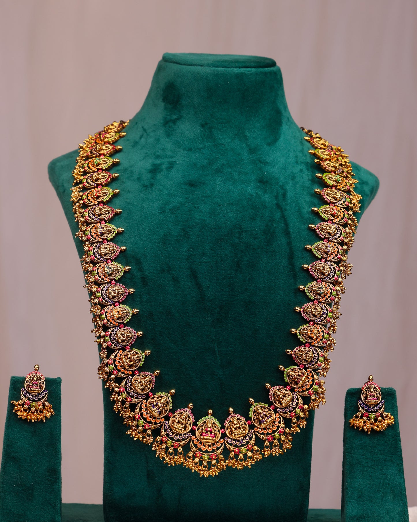 Meenakari Mandara Haaram- (Premium Masterpiece Edition) – By Suwarnikaa Jewels