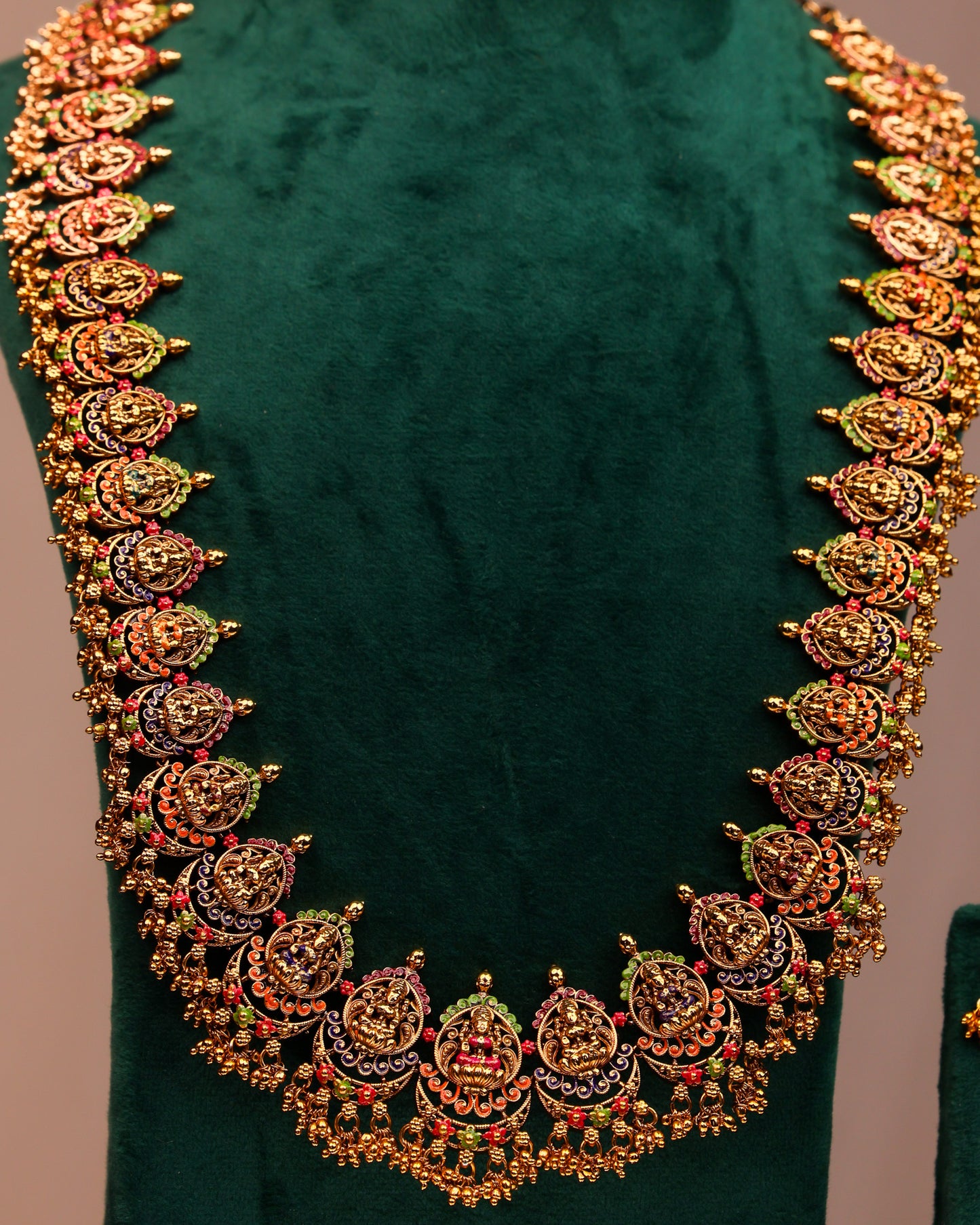 Meenakari Mandara Haaram- (Premium Masterpiece Edition) – By Suwarnikaa Jewels