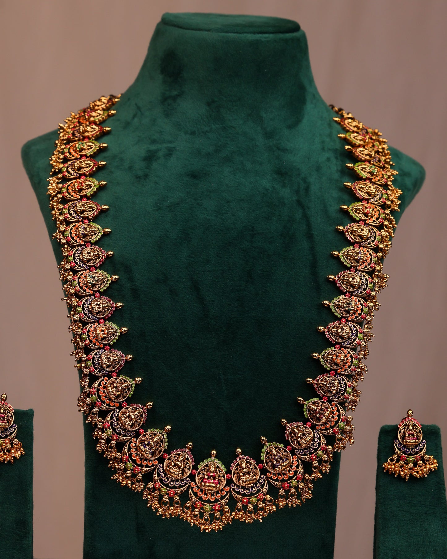 Meenakari Mandara Haaram- (Premium Masterpiece Edition) – By Suwarnikaa Jewels