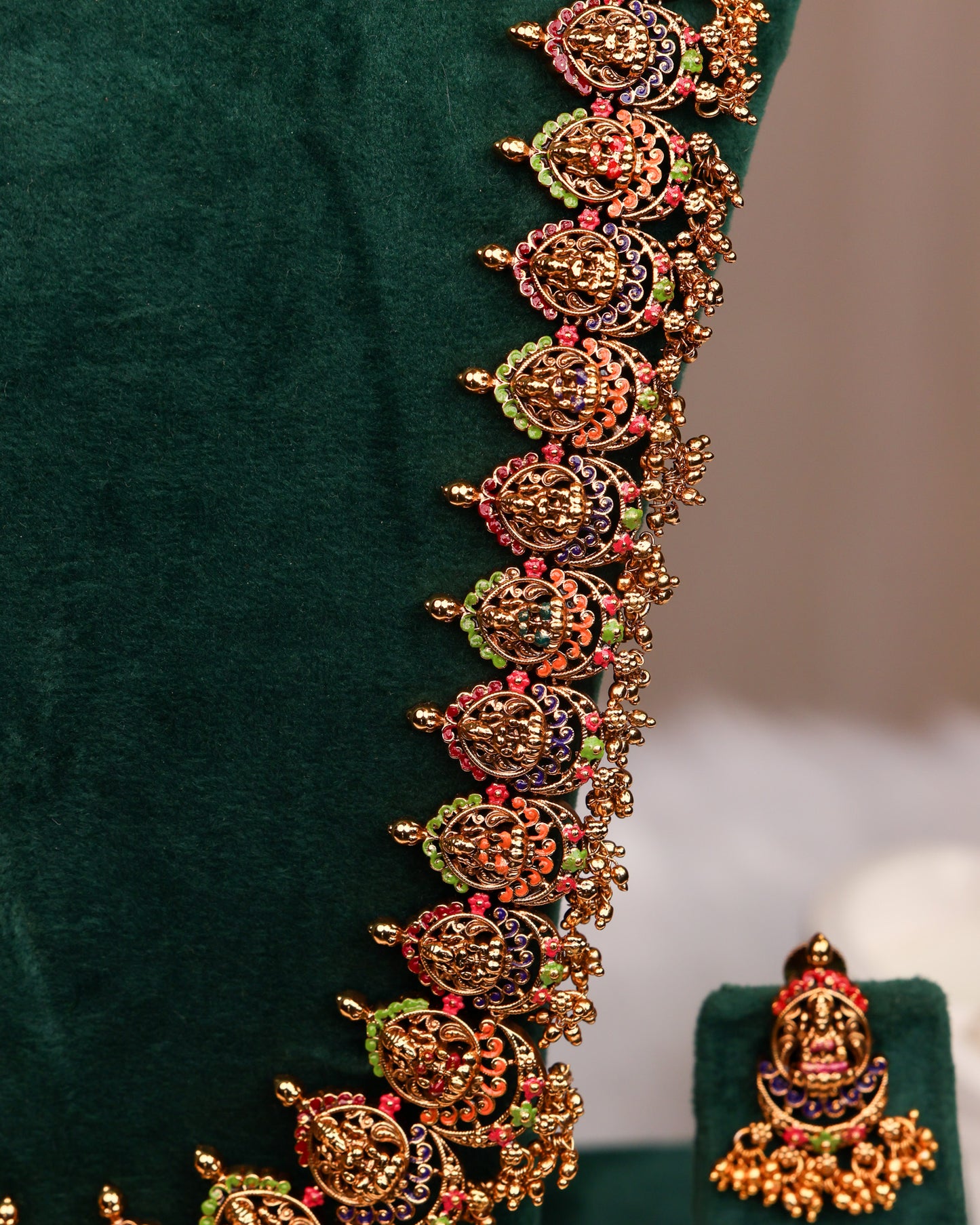 Meenakari Mandara Haaram- (Premium Masterpiece Edition) – By Suwarnikaa Jewels