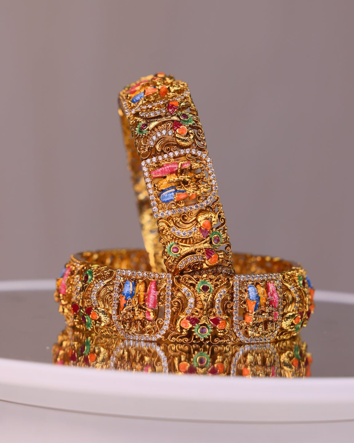 Sreedevi Kalyanam Meenakari Full Bridal Set- (Premium Masterpiece Edition) – By Suwarnikaa Jewels
