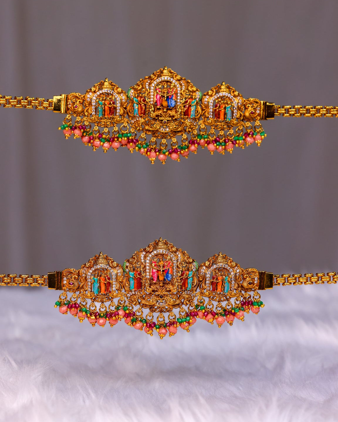 Single(1) Sreedevi Kalyanam Meenakar Bajuband - (Premium Masterpiece Edition) – By Suwarnikaa Jewels