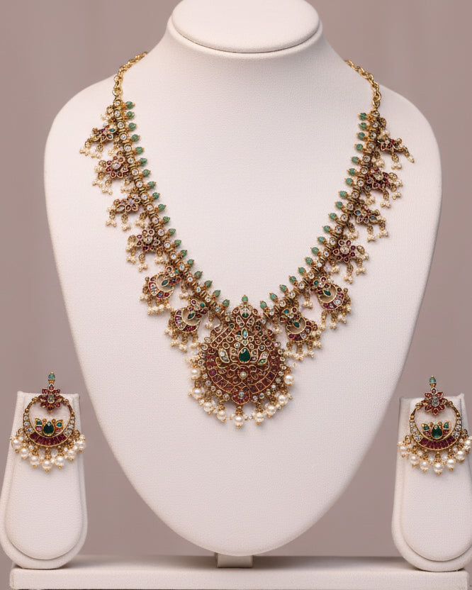 Ratna Pallavi Haaram - (Premium Masterpiece Edition) – By Suwarnikaa Jewels