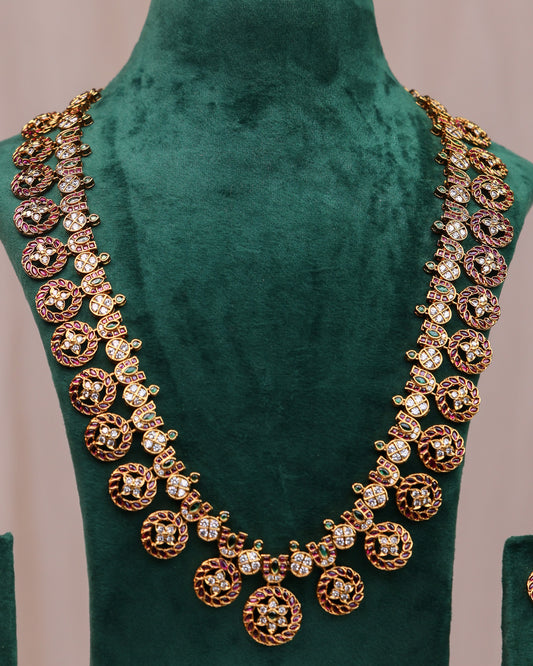 Ratna Pallavi Haaram- (Premium Masterpiece Edition) – By Suwarnikaa Jewels