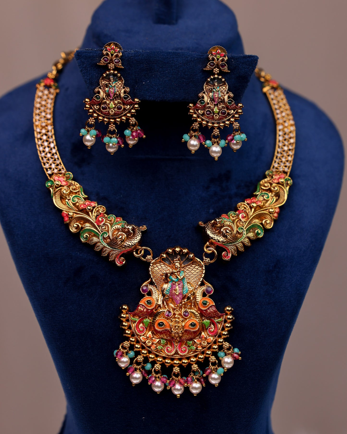 Sri Adisesha Venugopala Ratna Haaram - (Premium Masterpiece Edition) – By Suwarnikaa Jewels